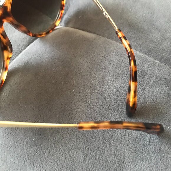 Alexander McQueen 4241/S Havana Cat Eye Sunglasses Tortoise Frames w/ Studs - Picture 10 of 12